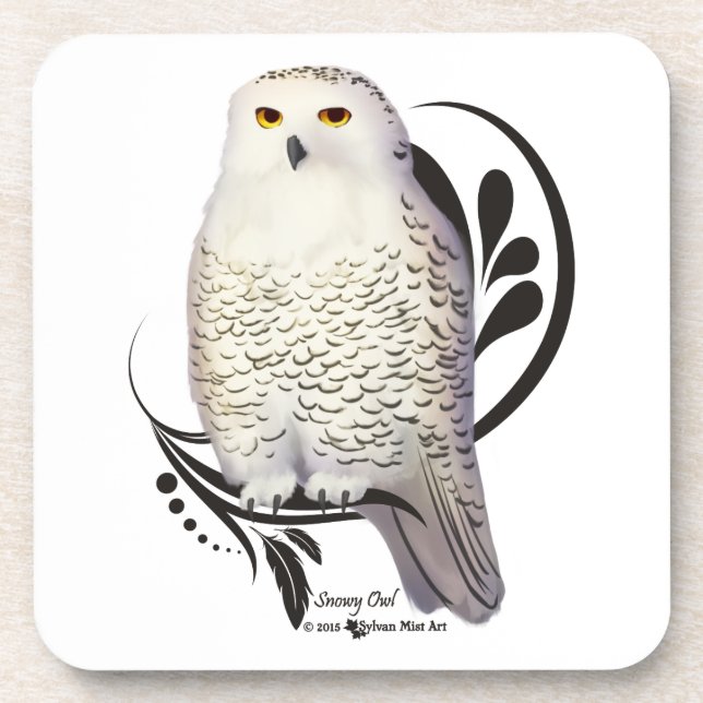 Porta-copo Snowy Owl (Frente)