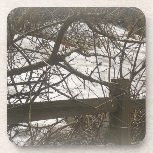 Porta-copo Snowy Woods