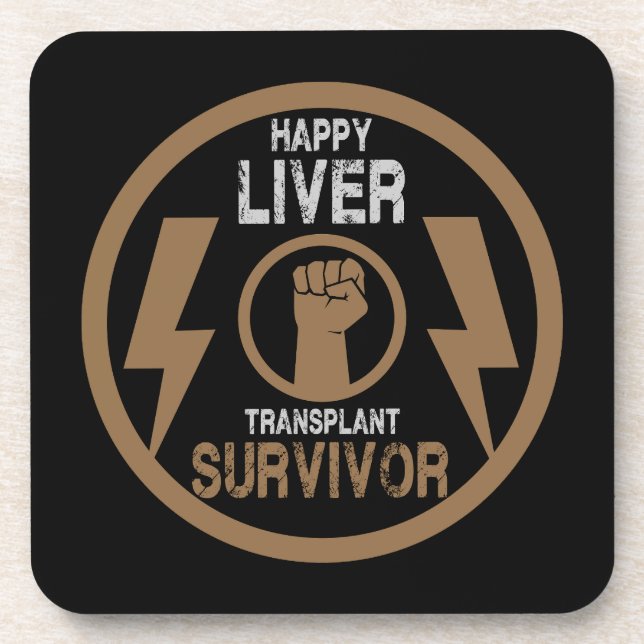 Porta-copo Sobrevivência do transplante hepático (Frente)