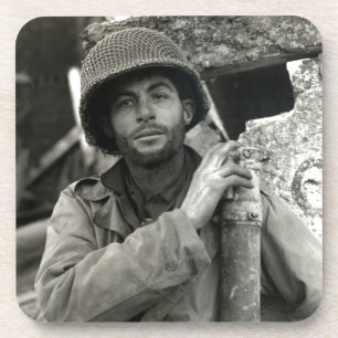 Porta-copo Soldado Americano do WWII na Floresta de Hurtgen