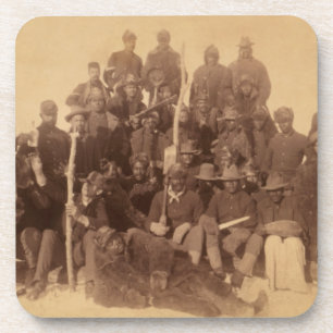 Porta-copo Soldados de Buffalo, primeira bebida negra