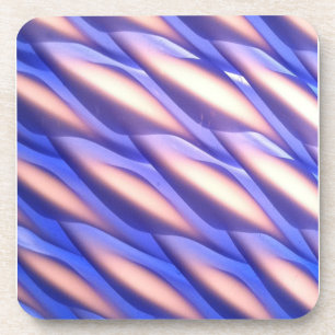 Porta-copo Sombra azul de vidro