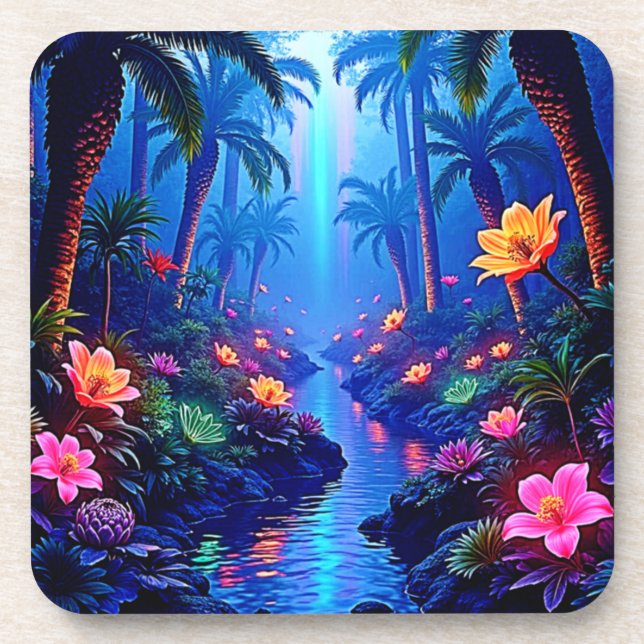 Porta-copo Sonho de Floresta Fluvial Encantada (Frente)