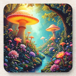 Porta-copo Sonho Encantado de Floresta de Mushroom