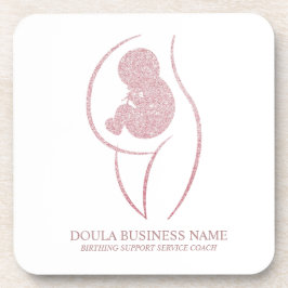 Porta-copo sophisticated Rose Gold Doula & Birth Coach