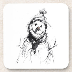 Porta-copo Sorrindo Feliz Snowman