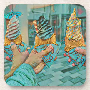 Porta-copo Sorvete de chocolate