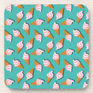 Porta-copo Sorvete de cones de waffle e padrão de iogurte con