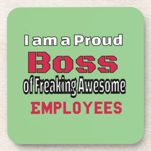Porta-copo Sou um Chefe Orgulhoso de Empregados Admiráveis