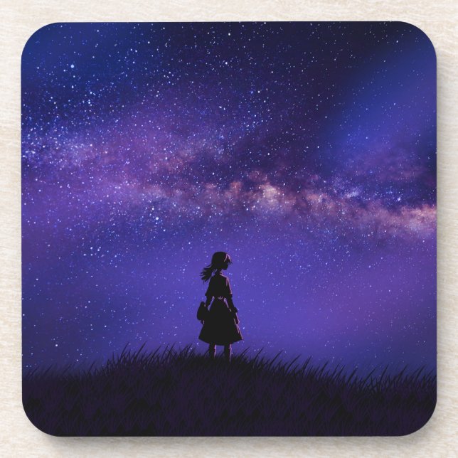 Porta-copo Sozinha e Starry Night (Frente)