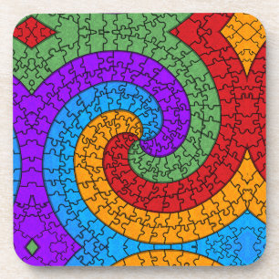 Porta-copo Spiral Jigsaw