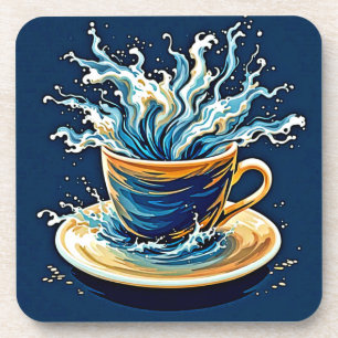 Porta-copo Splash Oceânico de Café