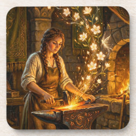Porta-copo St Brigid Blacksmith Fairies Flowers Fantasy Art