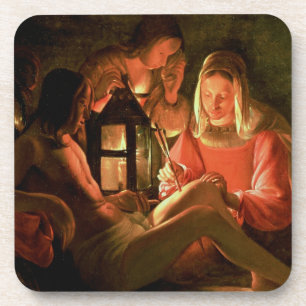 Porta-copo St. Sebastian tendido pela mulher santamente (o