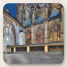 Porta-copo St. Vitus Cathedral Windows Hard Plastic Coaster