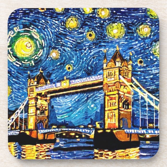 Porta-copo Starry Starry Night London Inglaterra (Frente)