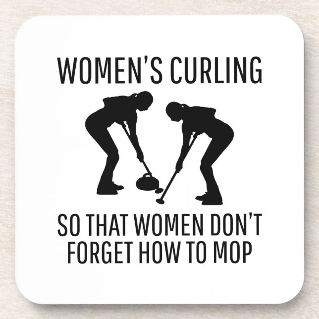 Porta-copo Stone Curling Winter Ice Sport Curler (Frente)