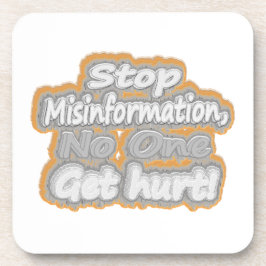 Porta-copo "Stop Misinformation", Design de beleza. Comprar A