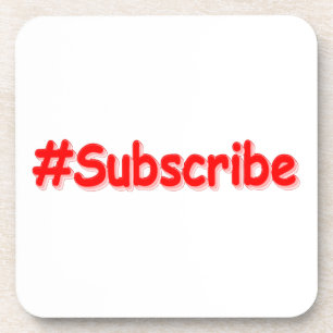 Porta-copo "#Subscribe" Design. Comprar Agora