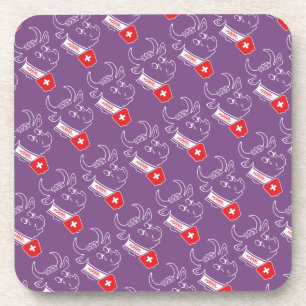 Porta-copo Suíça - Suisse Svizzera - Svizra base para copos