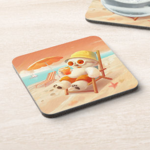 Porta-copo Summer Beach Bear