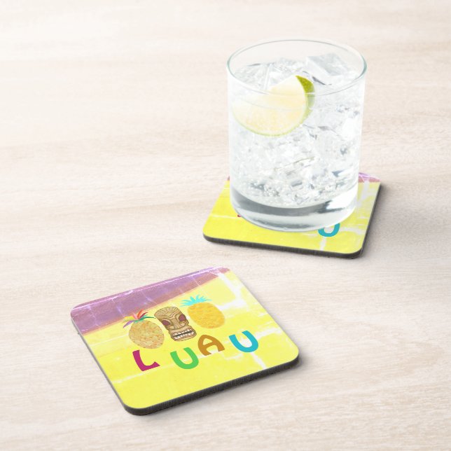 Porta-copo Summer Tiki Pineapple Luau (Lado Direito)