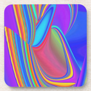 Porta-copo Summersense, Abstrato 3D Rainbowart