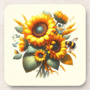 Porta-copo Sunflower Daisy Floral
