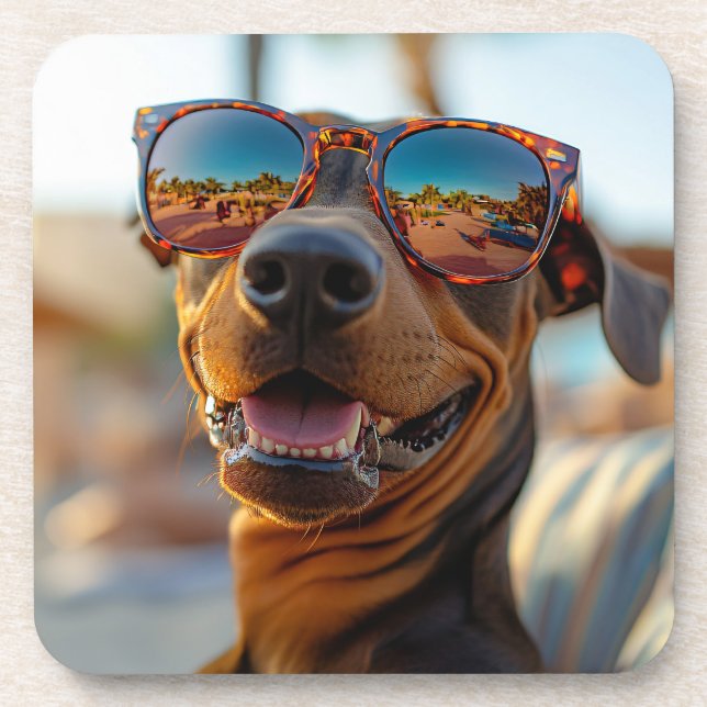 Porta-copo Sunny Dobermann (Frente)