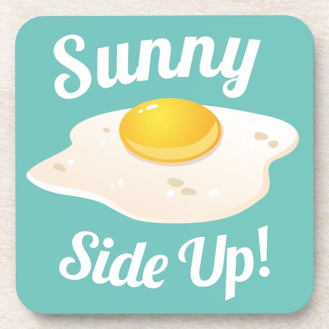 Porta-copo Sunny Side Up Fried Ovot Bright Café da manhã (Frente)