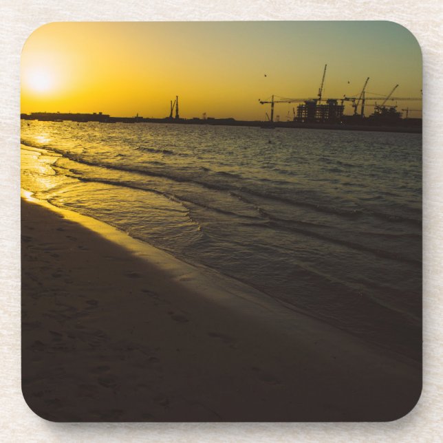 Porta-copo Sunset de praia de Dubai (Frente)