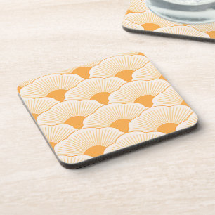 Porta-copo Sunset, laranja tonal, textura concreta