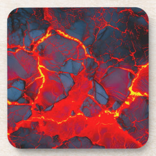 Porta-copo Superfície de Lava Quente (Estilo 1) Pintura a Óle