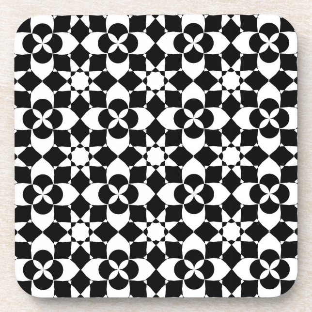 Porta-copo suporte de flores e estrelas (Frente)