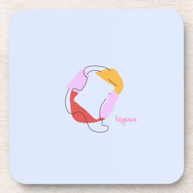 Porta-copo Suporte de Forma Abstrata (Frente)