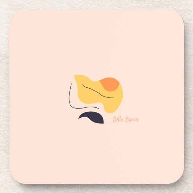 Porta-copo Suporte de Forma Abstrata (Frente)