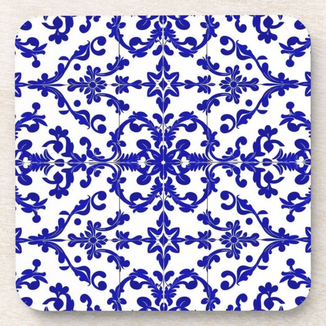 Porta-copo suporte de mosaico de videira real (Frente)