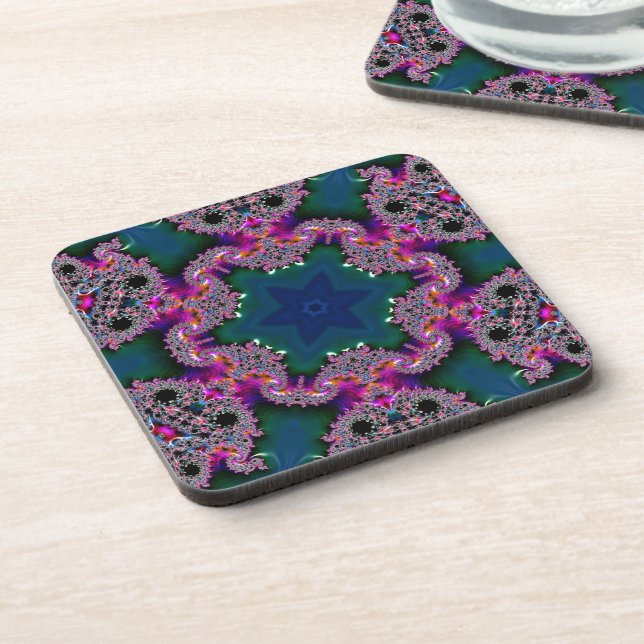 Porta-copo Suporte de Plástico com Radiação Fractal (Left Side)
