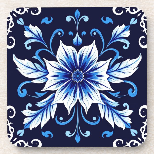 Porta-copo suporte midnight bloom (Frente)