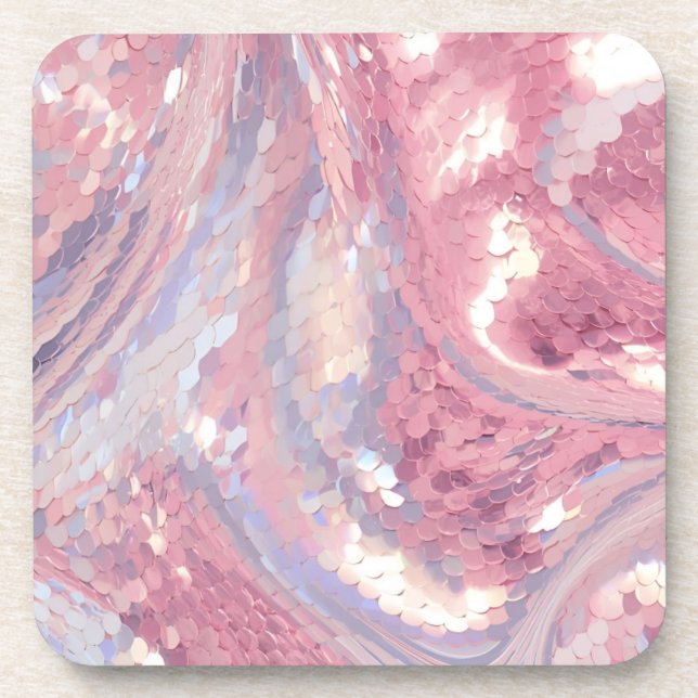 Porta-copo Suporte para Bebida Rosa e Roxo Iridescente (Frente)