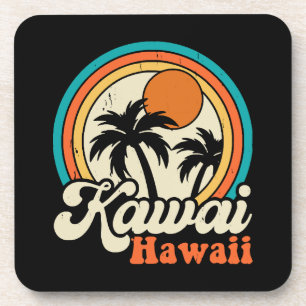 Porta-copo Surfando Kawaii Havaí