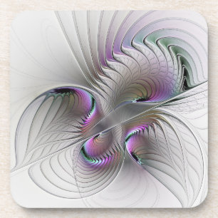 Porta-copo Surreal Shy Beauty Modern Abstrato Fractal Art