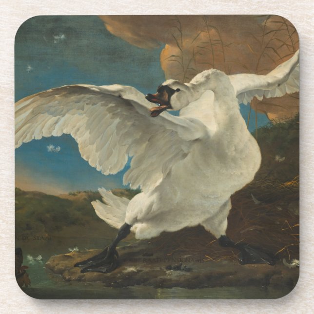 Porta-copo Swan, belas artes Asselijn (Frente)