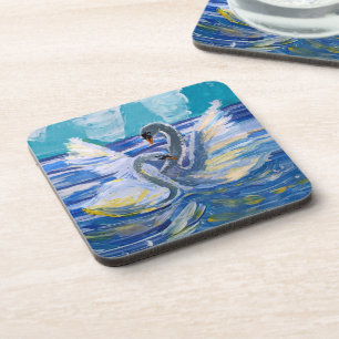 Porta-copo Swans "Art by Kids"