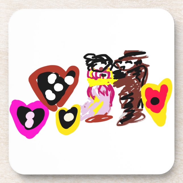 Porta-copo Sweet Valentine day dolls (Frente)