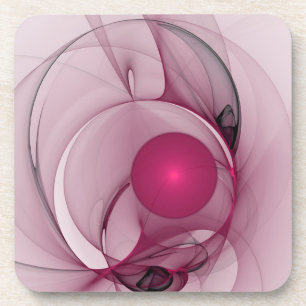Porta-copo Swing Fractal, Abstrato moderna, Arte Rosa Berry