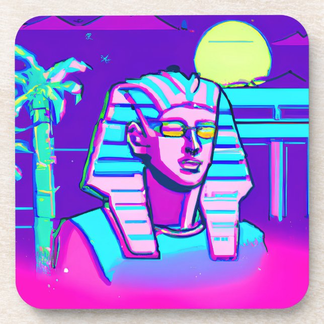 Porta-copo Synthwave Pharaoh (Frente)