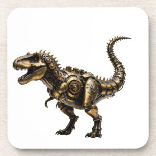Porta-copo T-Rex Mech Steampunk – Fera Dino de Latão
