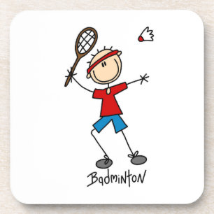 Porta-copo T-shirt e presentes do jogador do Badminton