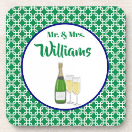 Porta-copo Taças de champanhe Mr. & Mrs. Noiva & Noivo